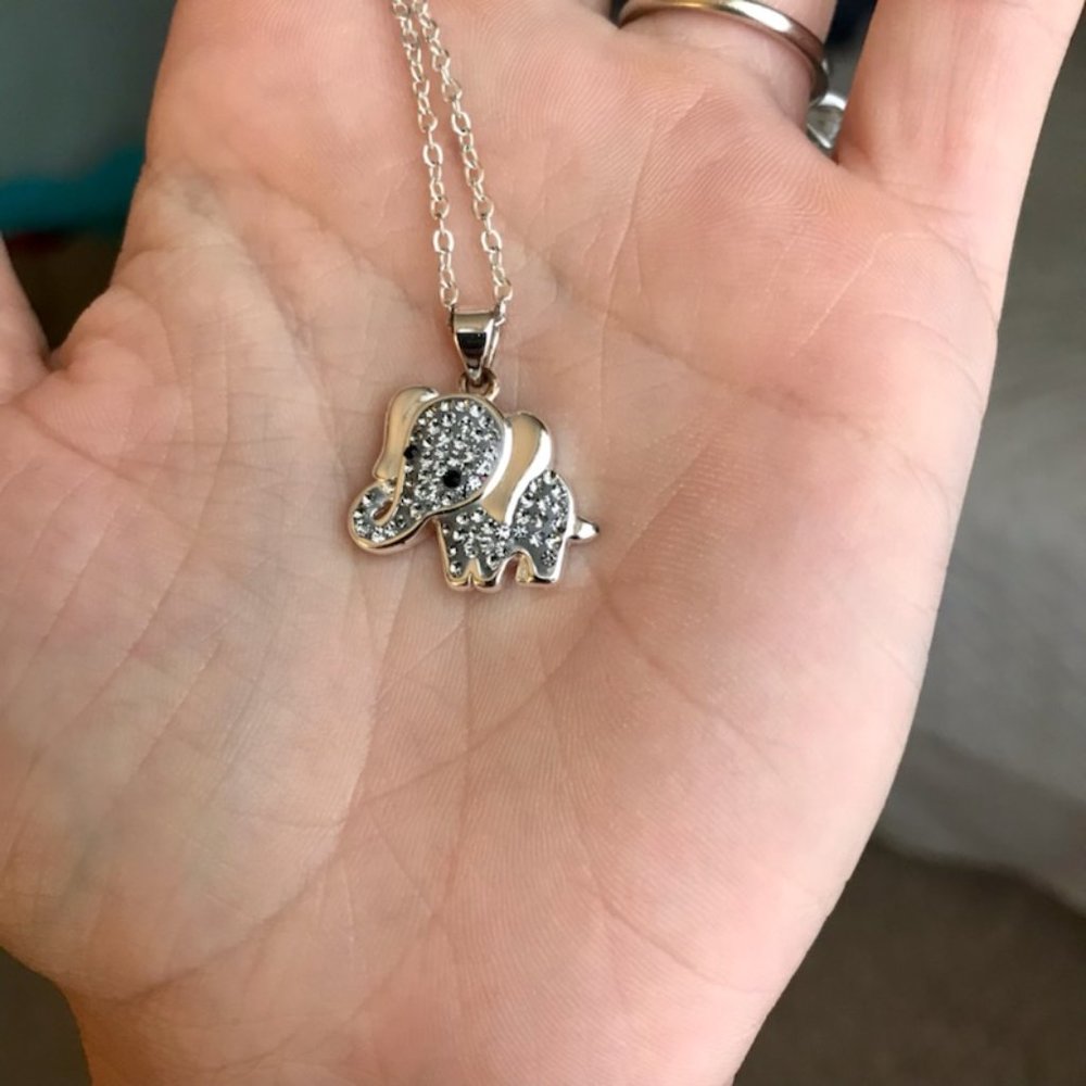 Sterling Silver Elephant Necklace